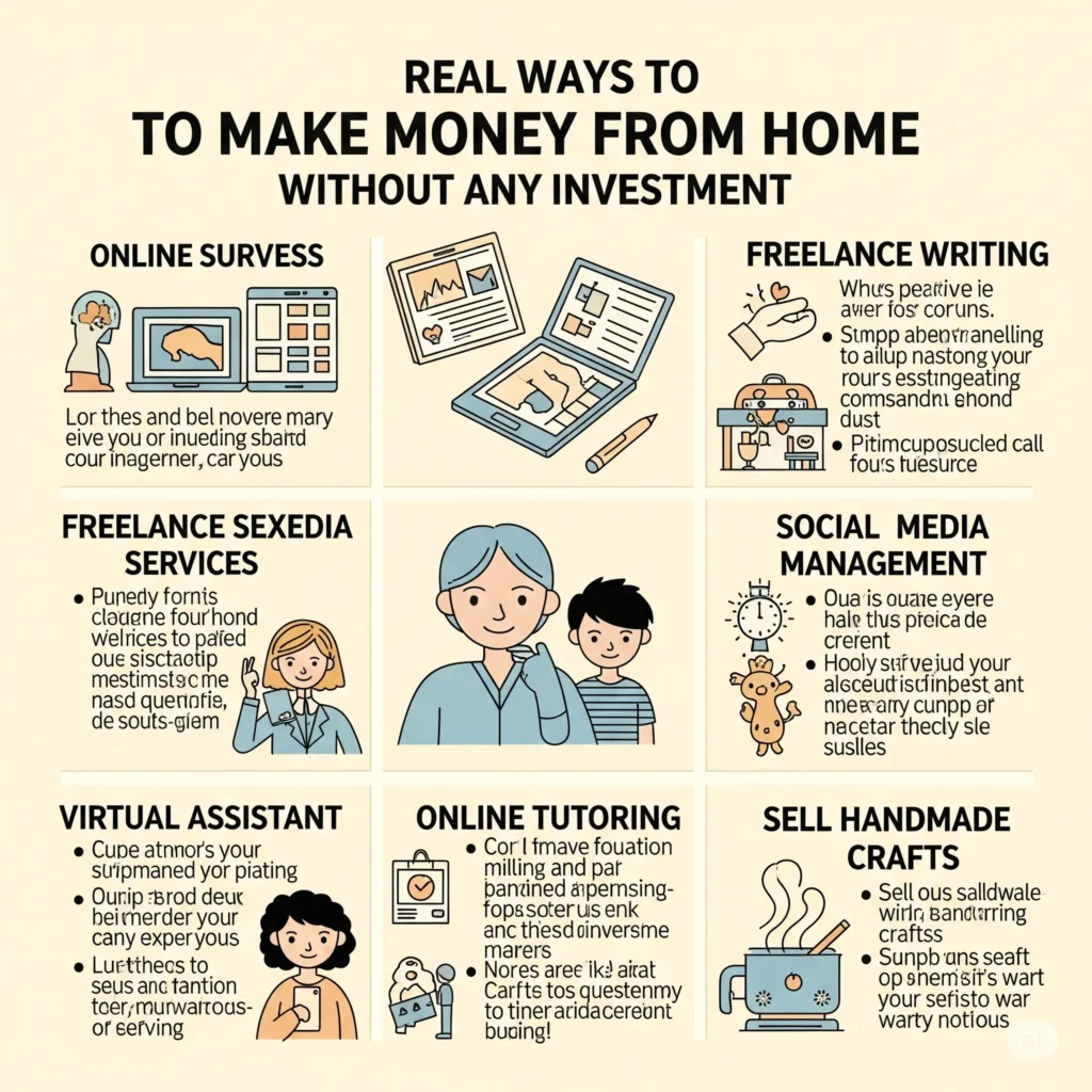 real ways to make money from home for free without investment